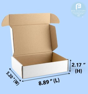 Mailer White Box (3 Ply) 8.89x5.20x2.17 Inch