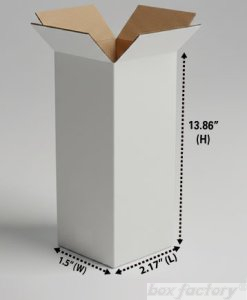 RSC Brown Box (3 Ply) 2.17 x 1.5 x 13.86 Inch