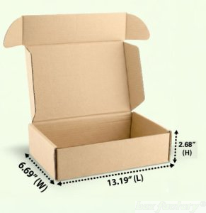Mailer Brown Box (3 Ply) 13.19x6.69x2.68 Inch