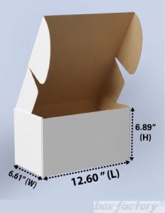 Mailer White Box (3 Ply) 12.60x6.61x6.89 Inch