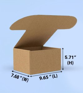 Mailer Brown Box (3 Ply) 9.65x7.68x5.71 Inch