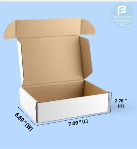 Mailer White Box (3 Ply) 7.09x6.69x2.76 Inch