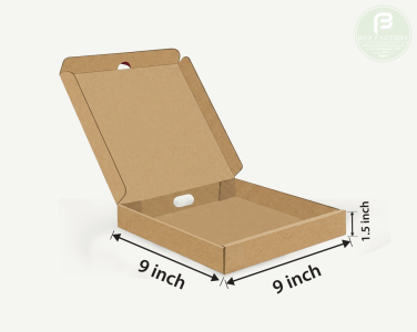 Pizza Brown Box (3 Ply) 9x9x1.5 Inch