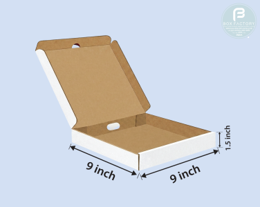 Pizza White Box (3 Ply) 9x9x1.5 Inch