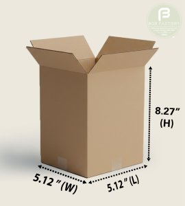 RSC Brown Box (3 Ply) 5.12x5.12x8.27 Inch