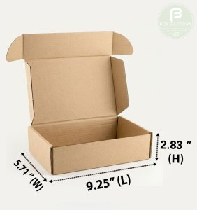 Mailer Brown Box (3 Ply) 9.25x5.71x2.83 Inch