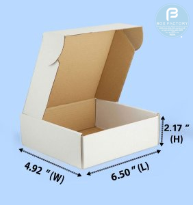 Mailer White Box (3 Ply) 6.50x4.92x2.17 Inch