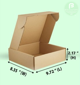 Mailer Brown Box (3 Ply) 9.72x8.35x2.17 Inch