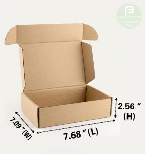 Mailer Brown Box (3 Ply) 7.68x7.09x2.56 Inch