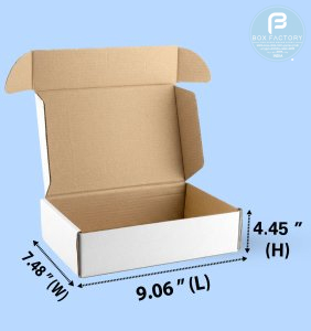 Mailer White Box (5 Ply) 9.06x7.48x4.45 Inch