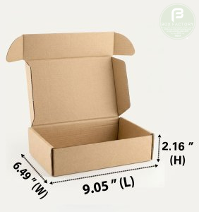 Mailer Brown Box (3 Ply) 9.05x6.49x2.16 Inch