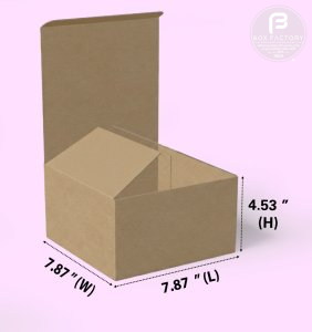 Tuck & Tuck Brown Box (3 Ply) 7.87x7.87x4.53 Inch