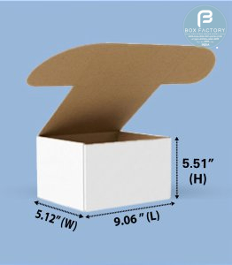 Mailer White Box (3 Ply) 9.06x5.12x5.51 Inch