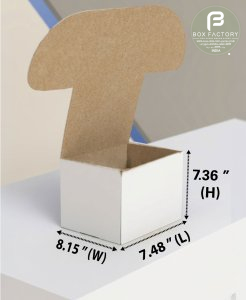 Mailer White Box (3 Ply) 7.48x8.15x7.36 Inch