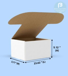 Mailer White Box (3 Ply) 23.62x5.71x5.12 Inch